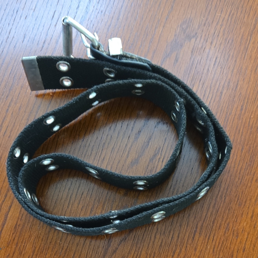 Black Studded Adjustable Belt Large Women's / Jr's / Unisex New